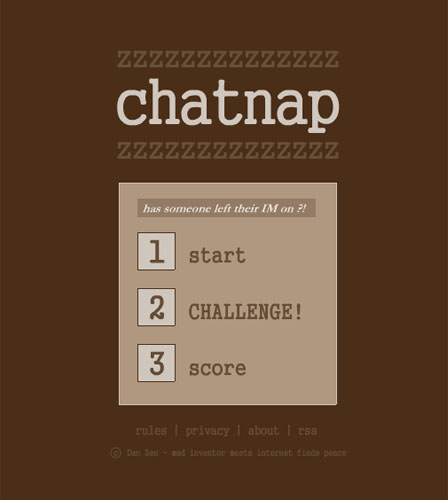 ChatNap - Chat Game by Dan Zen